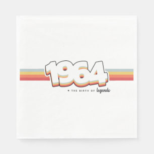 Serviette En Papier 1964 The birth of legends
