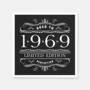 Serviette En Papier 1969 Edition Limitée Anniversaire