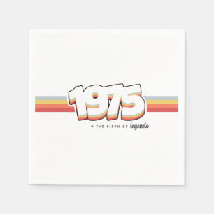 Serviette En Papier 1975 La naissance des légendes