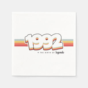 Serviette En Papier 1992 La naissance des légendes