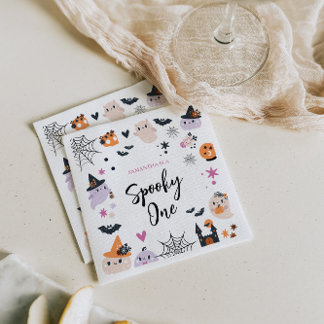 Serviette En Papier 1er Anniversaire Halloween Thème Anniversaire