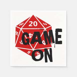 Serviette En Papier 20 Serviettes de repas - Gamer Napkins