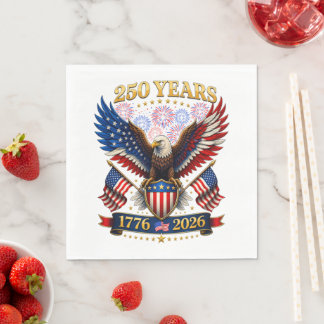 Serviette En Papier 250e anniversaire des États-Unis 1776-2026