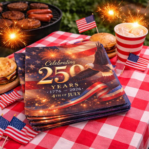 Serviette En Papier 250e anniversaire patriotique
