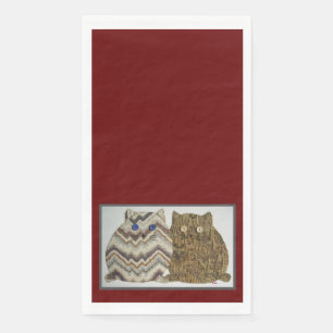 Serviette En Papier 2 Fat Chats #1