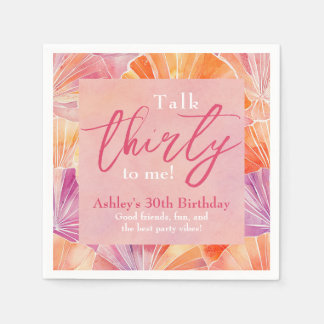 Serviette En Papier 30e anniversaire parler trente à moi