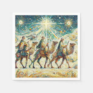 Serviette En Papier 3 hommes sages