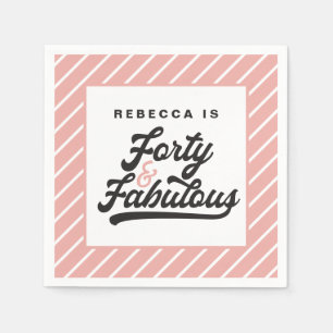 Serviette En Papier 40 et fabuleux serviettes de fête d'anniversaire