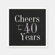 40e anniversaire Soirée de 40 ans Black Silver Par