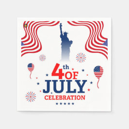 Serviette En Papier 4 juillet
