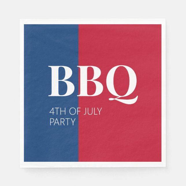 Serviette En Papier 4 juillet (Devant)