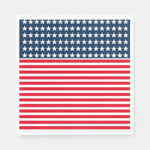 Serviette En Papier 4 juillet Papier Napkins-Stars & Stripes