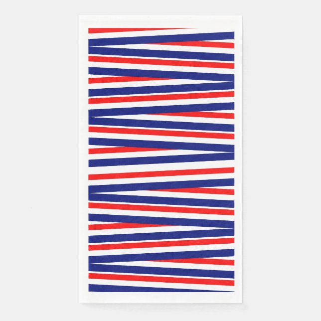 Serviette En Papier 4 juillet Papier patriotique serviette d'hôte (Devant)