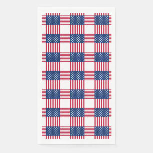 Serviette En Papier 4 juillet Papier patriotique serviette d'hôte