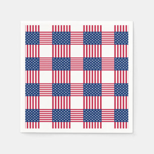 Serviette En Papier 4 juillet Patriotic Paper Napkins