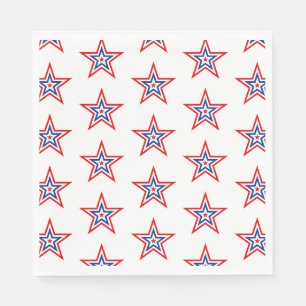 Serviette En Papier 4 juillet Patriotic Paper Napkins