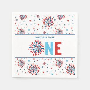 Serviette En Papier 4 juillet premier anniversaire