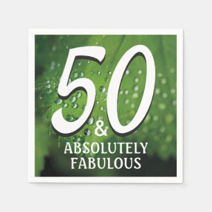 Serviette En Papier 50 Absolument fabuleux Naples Green Party