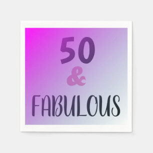 Serviette En Papier 50 Et Fabuleuse fête d'anniversaire