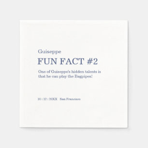 Serviette En Papier 50 et fabuleux 50e anniversaire Fun Fact