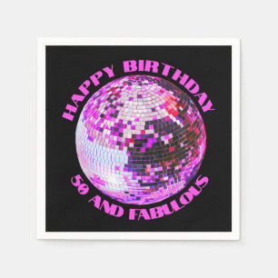 Serviette En Papier 50 et fabuleux anniversaire disco soirée de danse