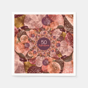 Serviette En Papier 50 Et Fabulous Balloons De Kaleidoscope Violet