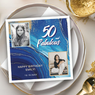 Serviette En Papier 50 et Fabulous Marble Parties scintillant 2 Photo 
