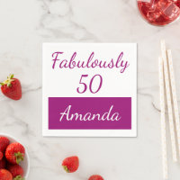 50e anniversaire Pink Personnaliser fabuleusement 
