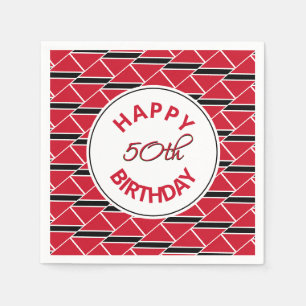 Serviette En Papier 50e anniversaire TRINIDAD DRAPEAU papier personnal