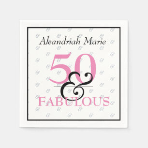 Serviette En Papier 5O et fabuleux Elegant Anniversaire Moderne