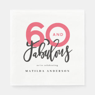 Serviette En Papier 60 ans de typographie moderne