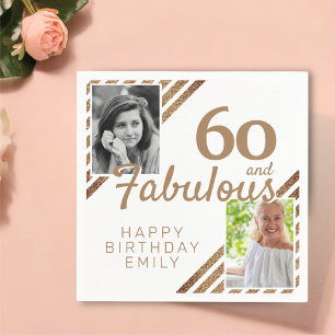 Serviette En Papier 60 et Fabulous Gold Parties scintillant 2 Photo 60