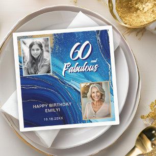 Serviette En Papier 60 et Fabulous Marble Parties scintillant 2 Photo 