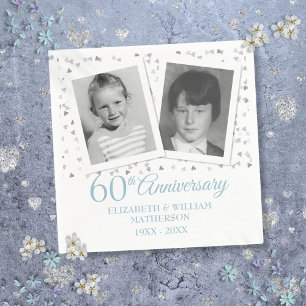 Serviette En Papier 60e anniversaire du Mariage de diamant Photos d'en