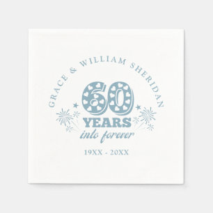 Serviette En Papier 60e anniversaire du Mariage pour toujours