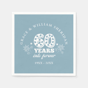 Serviette En Papier 60e anniversaire du Mariage pour toujours