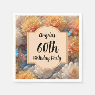 Serviette En Papier 60e fête d'anniversaire