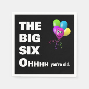 Serviette En Papier 60e fête d'anniversaire Obtenir un vieil Humour