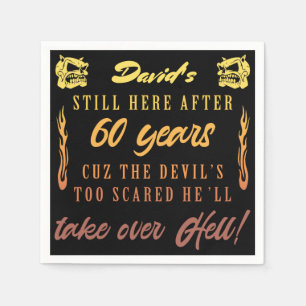 Serviette En Papier 60e Humour masculin