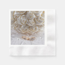7060-Bouquet nuptial avec anneaux Mariages
