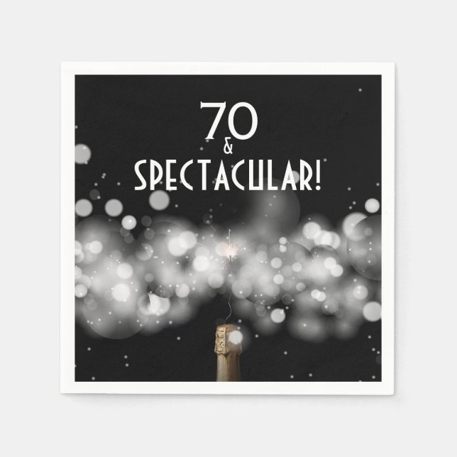 Serviette En Papier 70 et des serviettes Spectaculaire Champagne Party (Devant)
