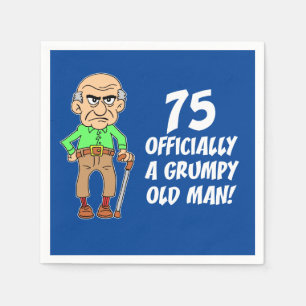 Serviette En Papier 75 Officiellement Un Vieux Homme Grincheux