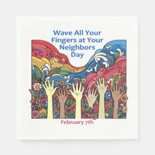 Serviette En Papier 7 févr. - Wave All Your Fingers/Neighbours