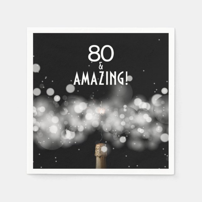 Serviette En Papier 80 et serviettes Extraordinaires Champagne Party (Devant)