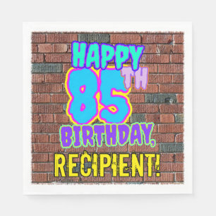 Serviette En Papier 85e anniversaire ~ Amusant, Graffiti urbain inspir