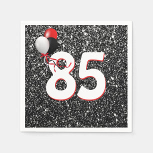 Serviette En Papier 85e anniversaire Ballons sur Parties scintillant n