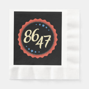 Serviette En Papier 86 47 Anti Trump drôle
