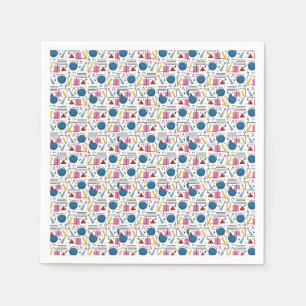 Serviette En Papier 90s Formes géométriques