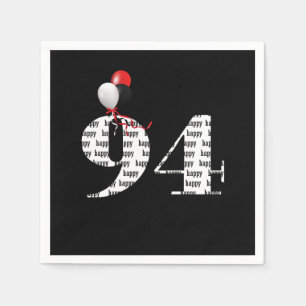 Serviette En Papier 94th Birthday party ballons
