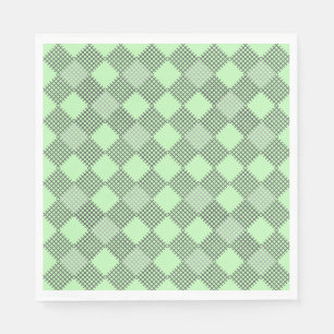 Serviette En Papier à damiers motif 01 w Lgreen BG